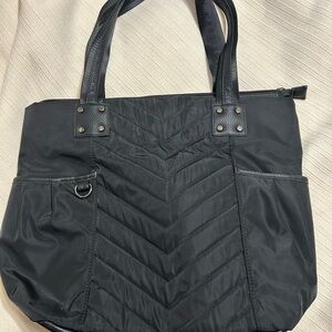 Cynthia Rowley Black Quilted Tote Bag